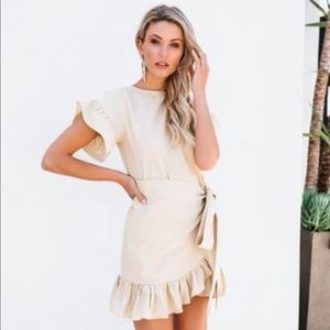 Vici dolls ruffle wrap dress- Large. New.